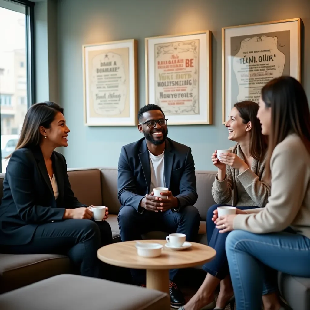 Modern office workspace