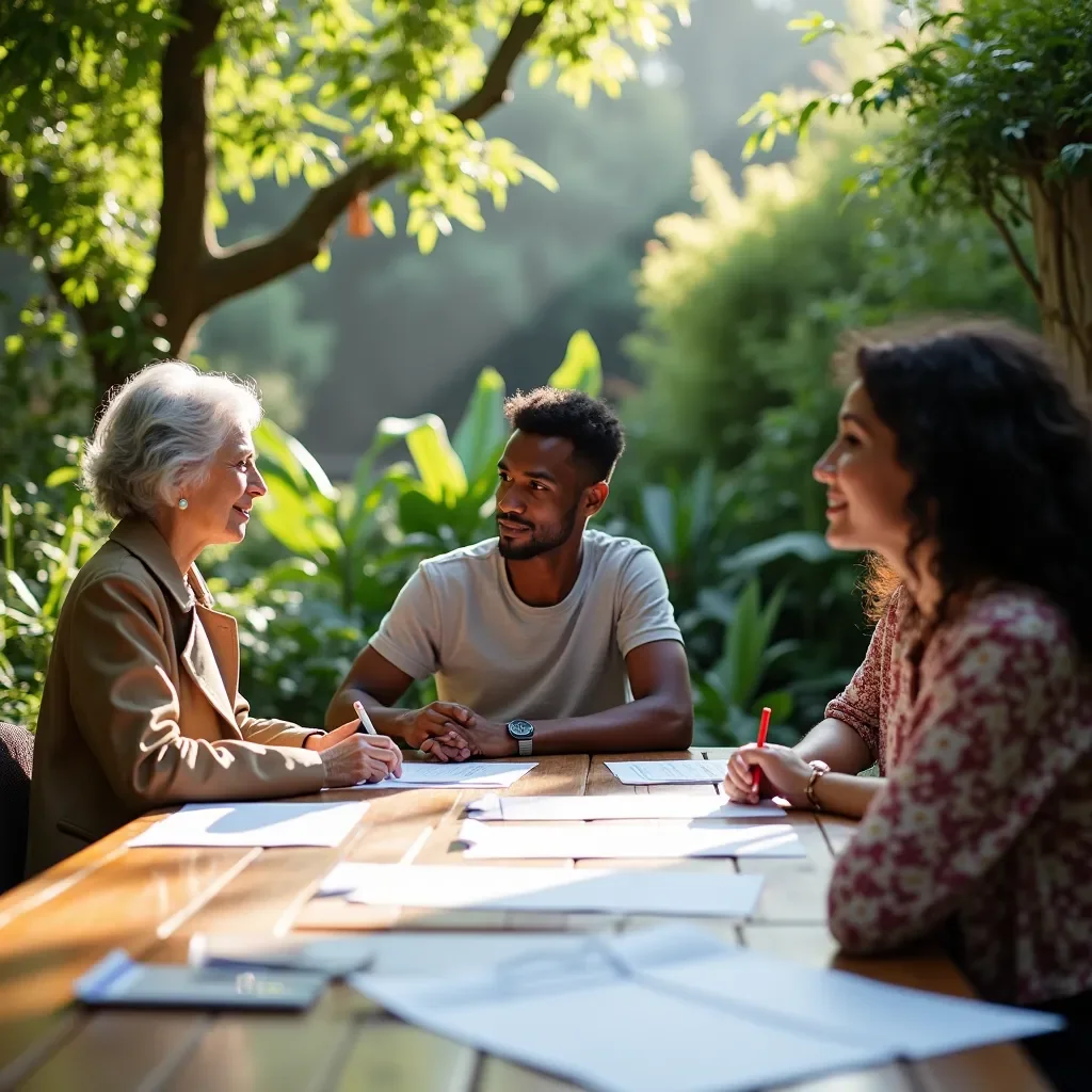 Professional team collaboration